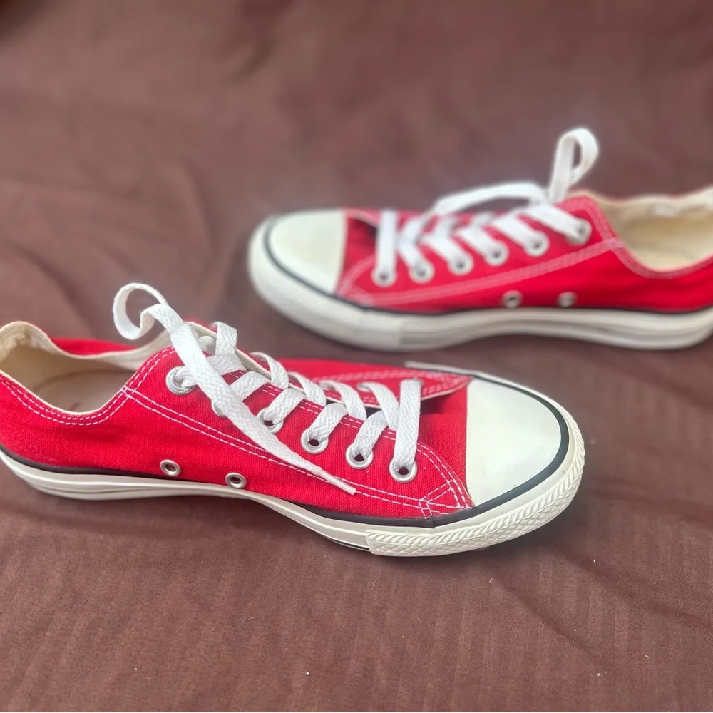Classic Red Converse Sneakers - Picture 2 of 7
